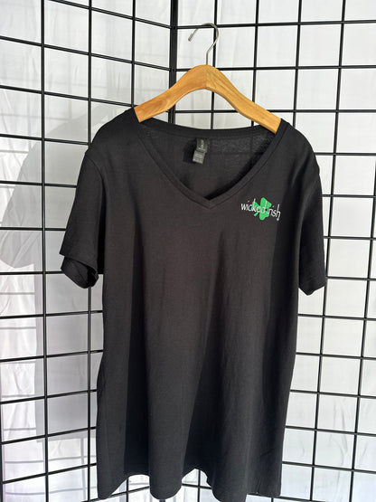 Wicked Irish Ladies V Neck Short Sleeve Tee