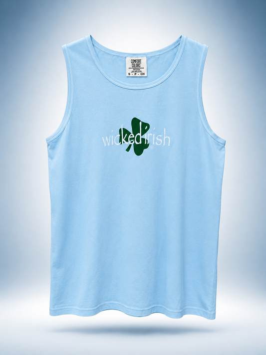 Wicked Irish Unisex Tank Top- Brand New Ice Blue now available!