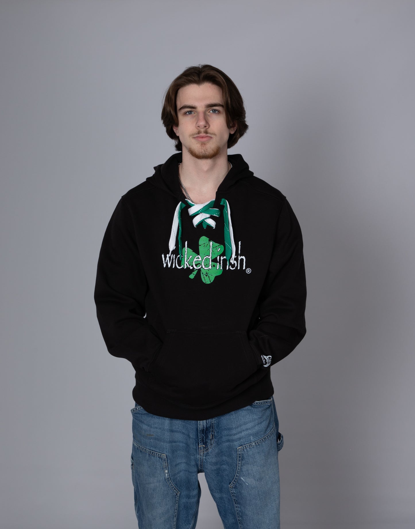 Face Off Hoodie Black w/2 Laces