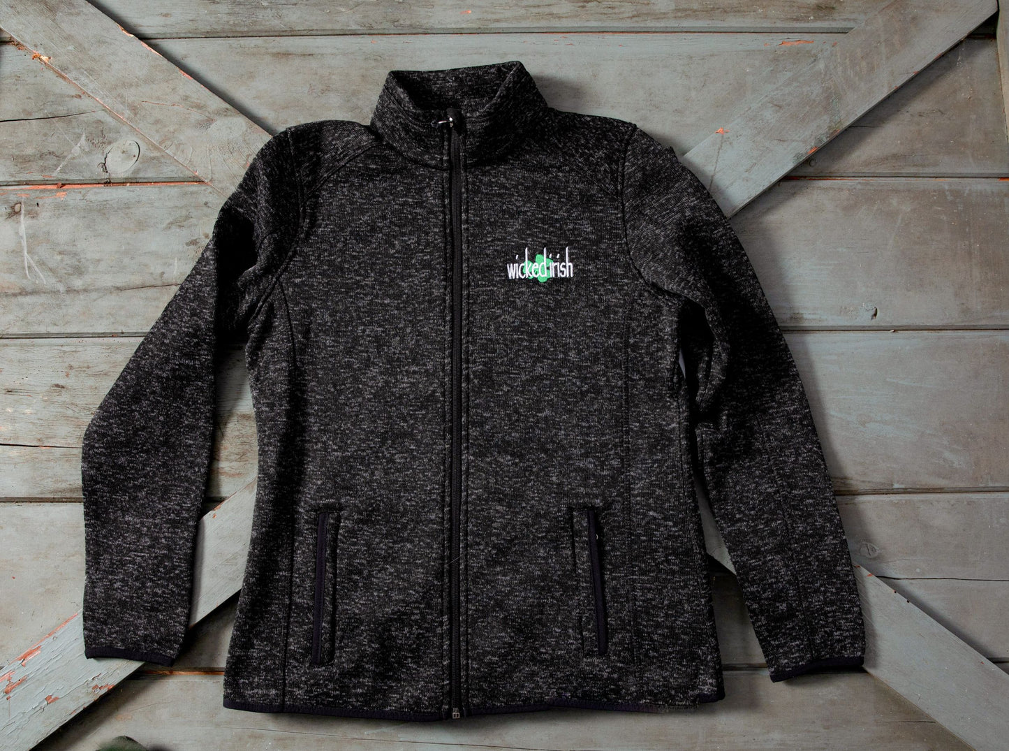Wicked Irish Women’s Heathered Fleece Full Zip Jacket