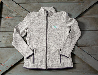 Wicked Irish Women’s Heathered Fleece Full Zip Jacket