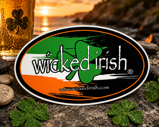 Wicked Irish® Oval Logo Sticker