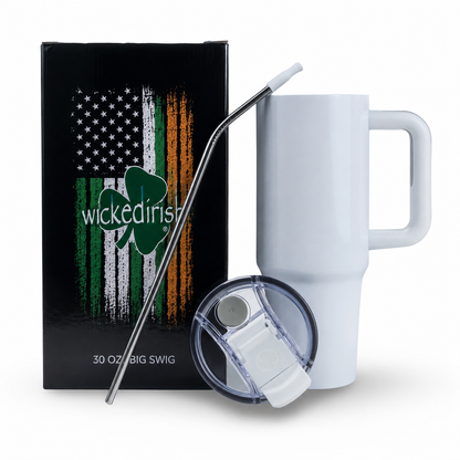 30 oz Wicked Irish Drink Tumbler Hot or Cold for 24 hours!