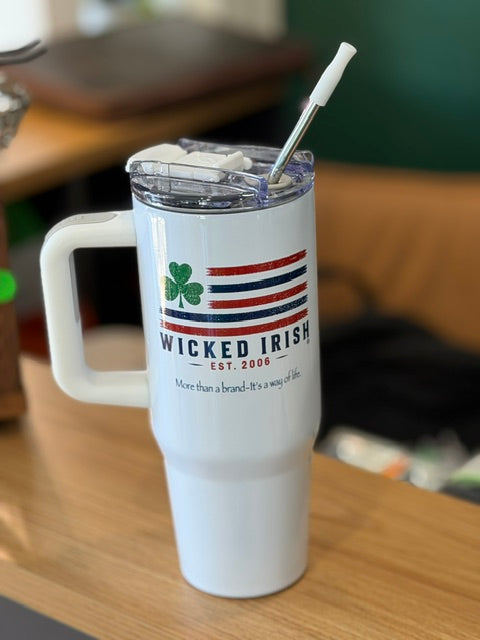 30 oz Wicked Irish Drink Tumbler Hot or Cold for 24 hours!