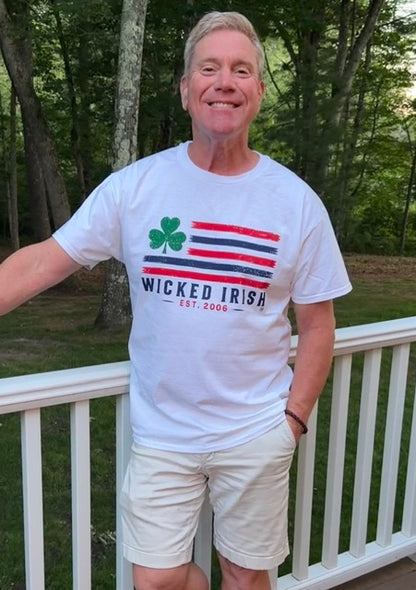 Wicked Irish Flag Short Sleeve Tee-Brand New!